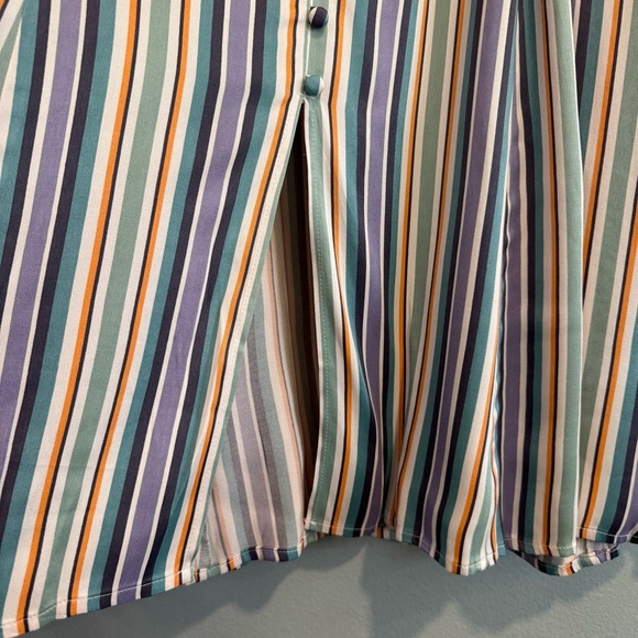 Maeve Freya Striped Multicolor Midi Skirt 10 - Picture 4 of 9